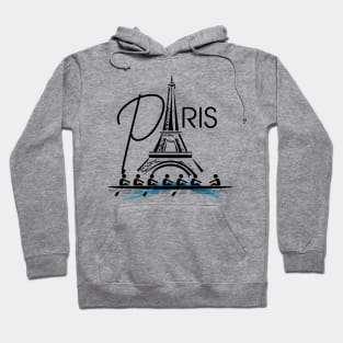 Paris summer sports rowing Hoodie